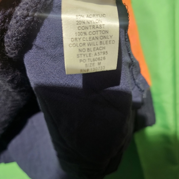 Umgee Multicolor Color Block Sweater Teal, Orange, and Beige Medium PTP 24 EUC - Picture 5 of 6